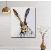 Painting by numbers rabbit portrait